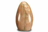 Polished Free-Standing Peach Moonstone - Madagascar #247539-1